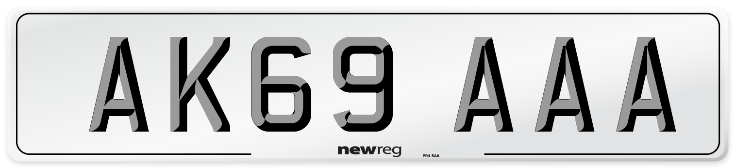 AK69 AAA Number Plate from New Reg